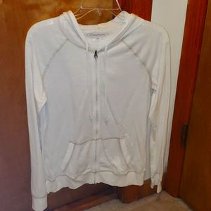 Maurices White Zip Up Hoodie M